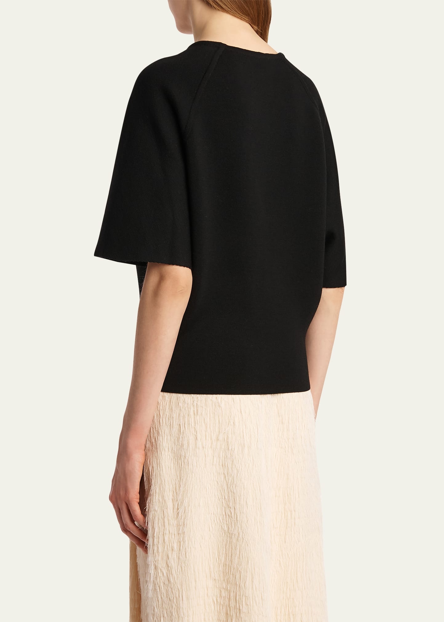Warren Elbow-Sleeve Wool-Blend Top - 3