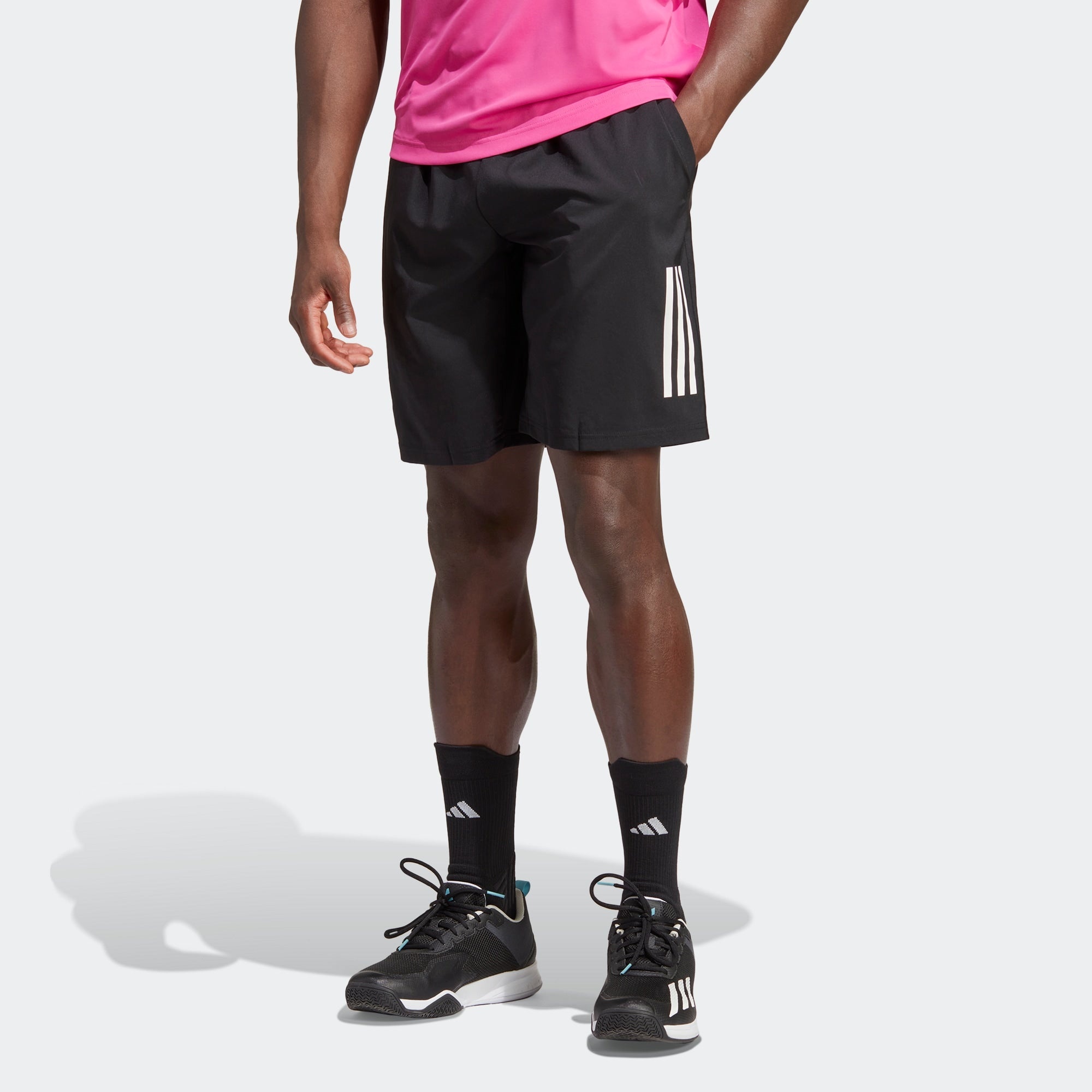 adidas Club 3-Stripes Tennis Shorts Asia Sizing 'Black' HS3253 - 2