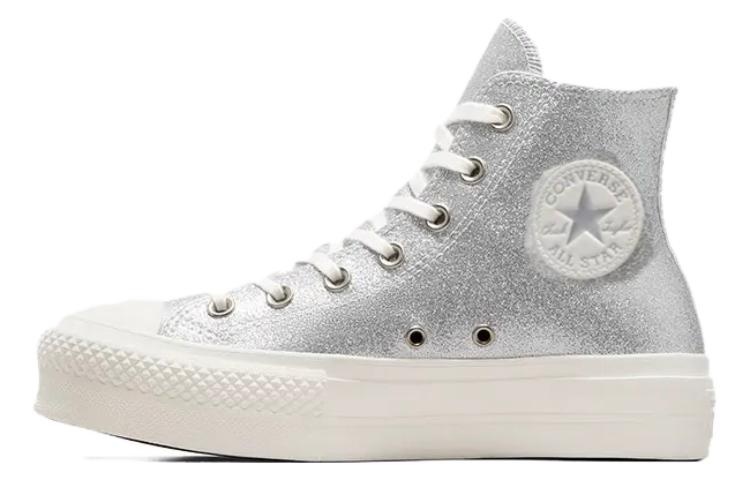 (WMNS) Converse Chuck Taylor All Star Lift Hi 'Silver' A07949C - 2