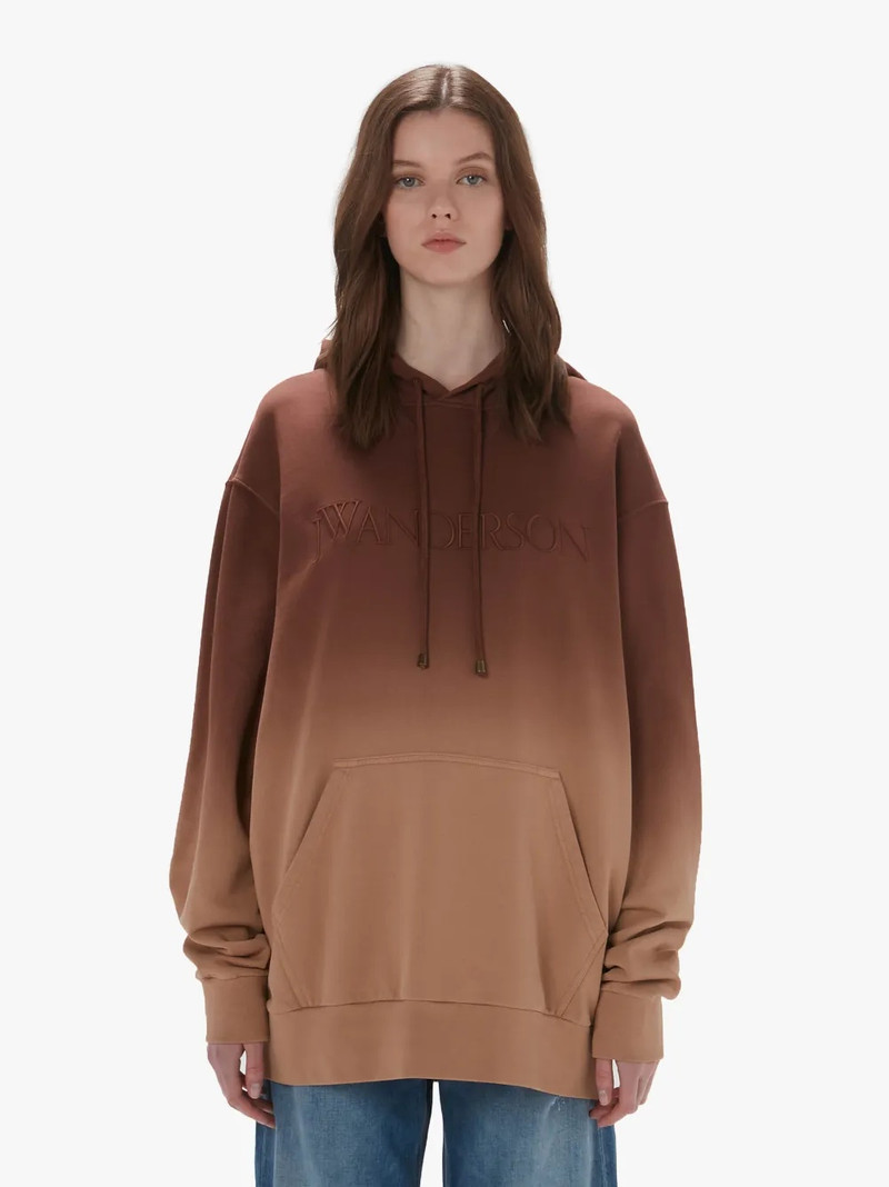 JW Anderson GRADIENT HOODIE WITH LOGO EMBROIDERED outlook