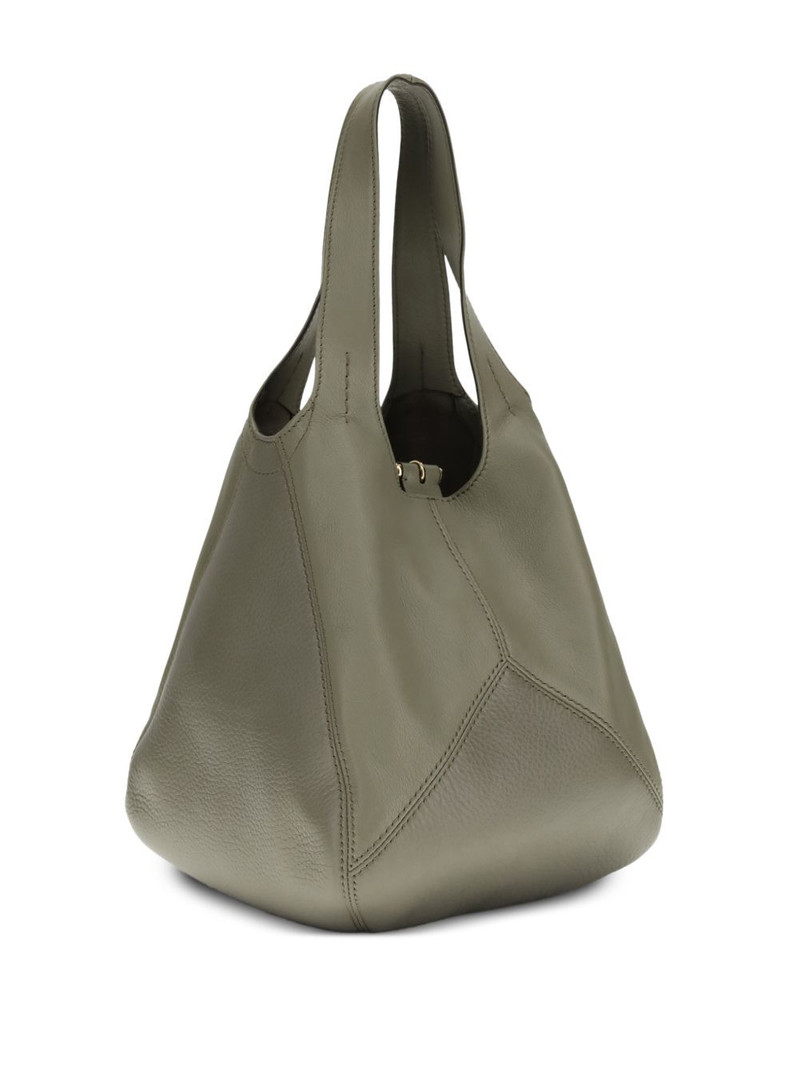 Chloé small Balloon logo-patch shoulder bag outlook