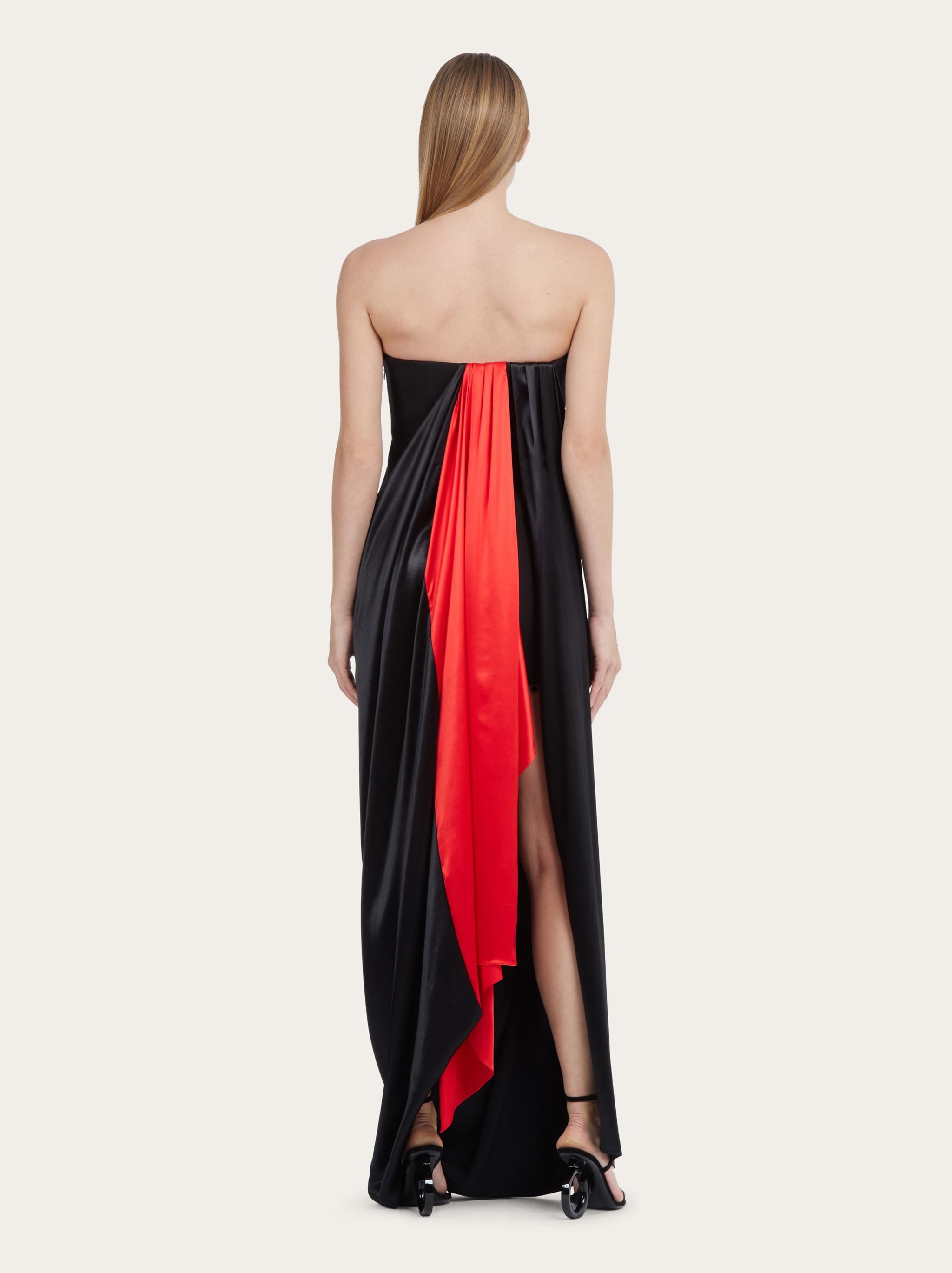 Long color block dress - 3