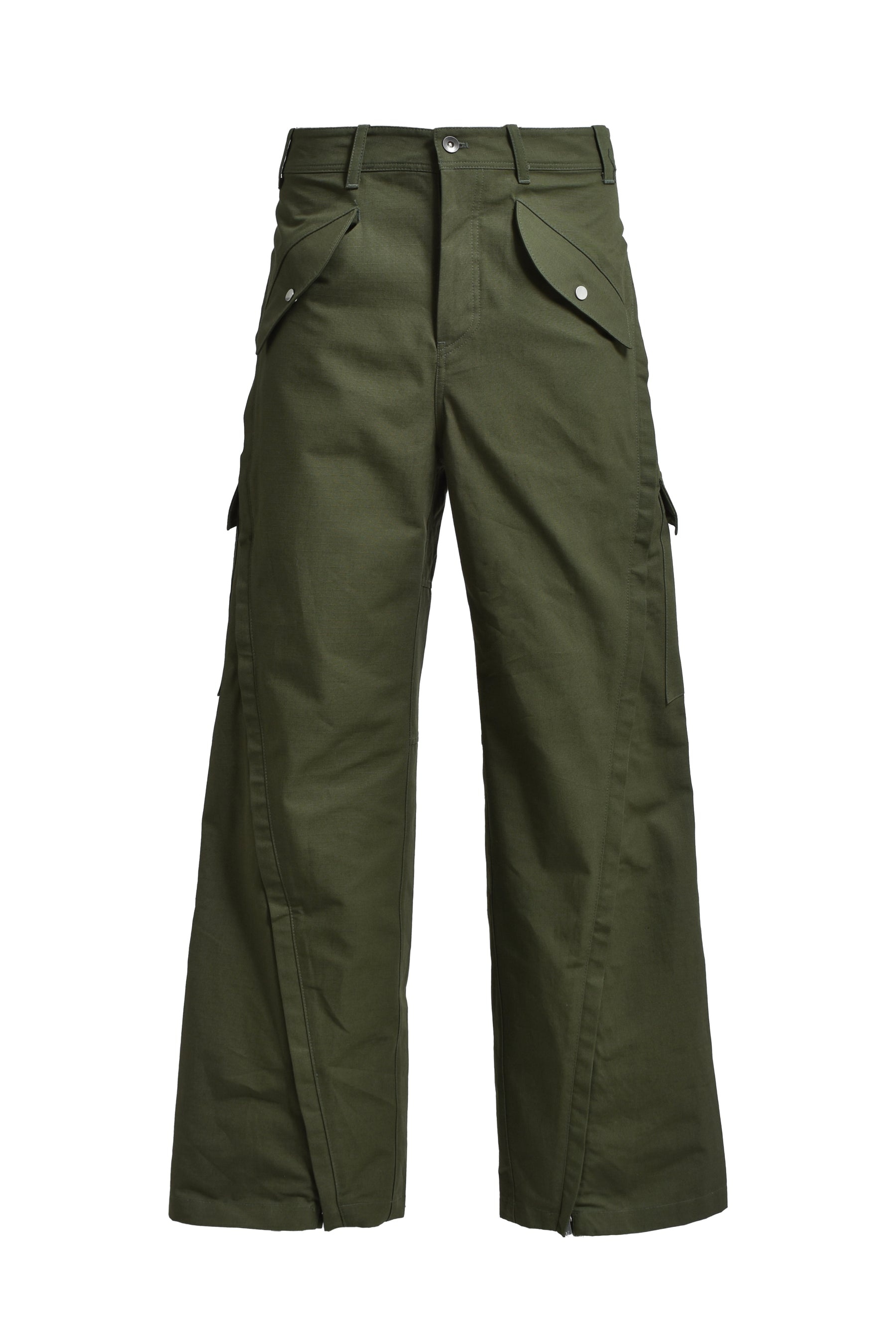 3-WAY ZIP CARGO TROUSERS / ARMY GRN - 5