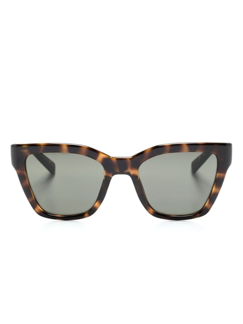 logo-engraved square-frame sunglasses 1