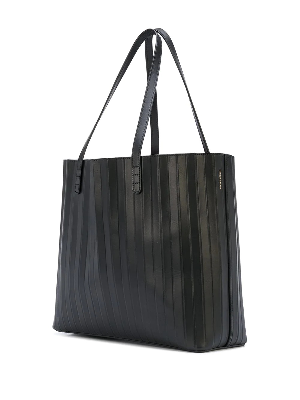 pleated tote bag - 3