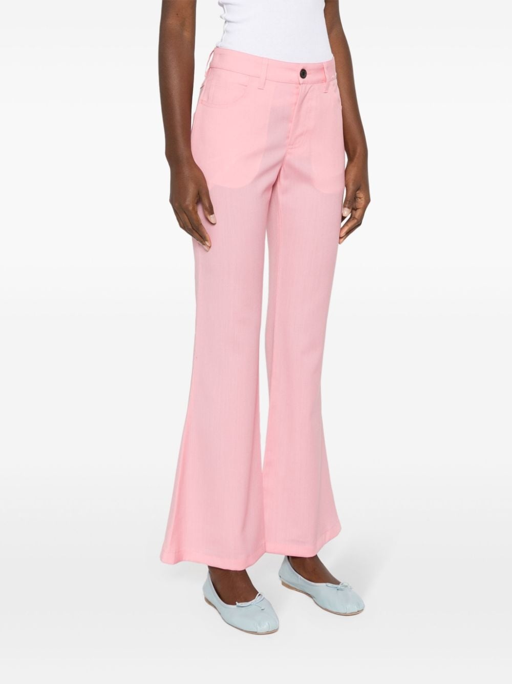 grain de poudre flared trousers - 3