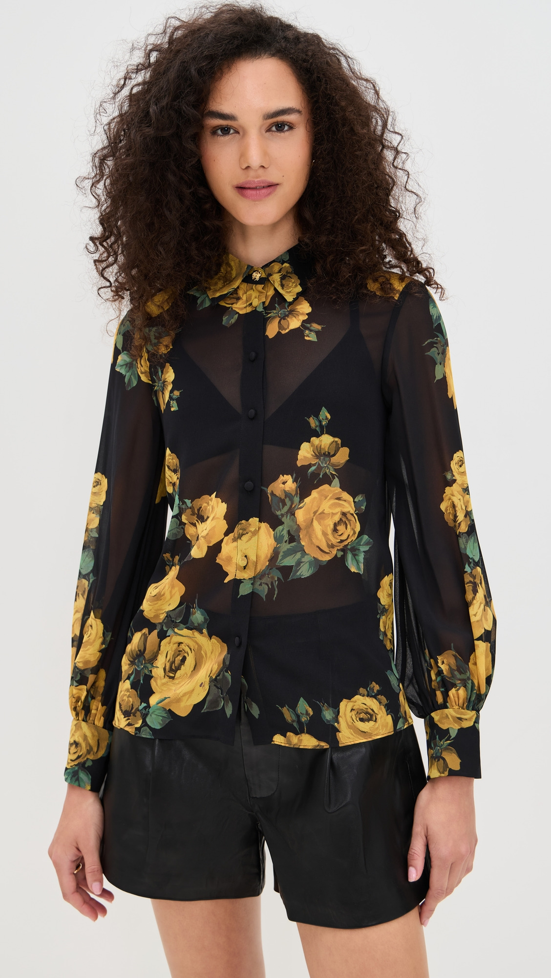 Candace Blouson Sleeve Button Down - 6