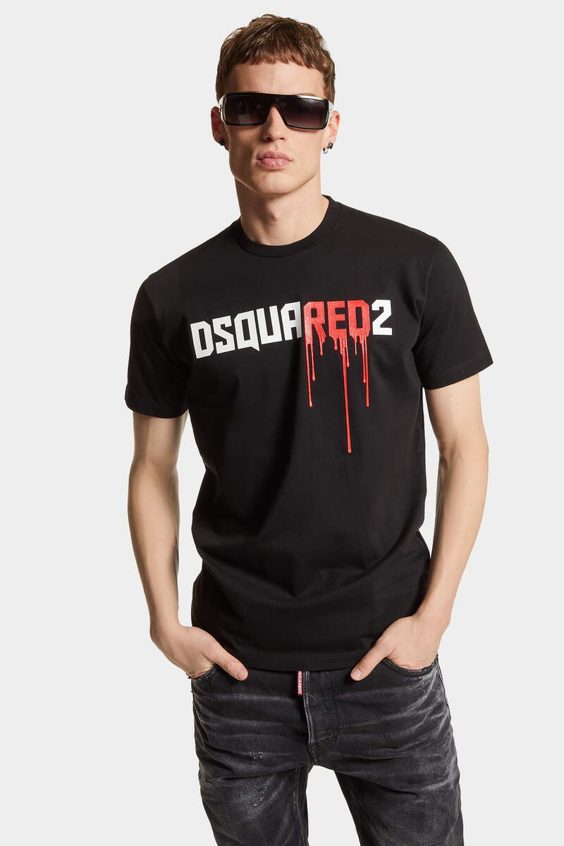 BLOODY RED DSQUARED2 COOL FIT T-SHIRT 3