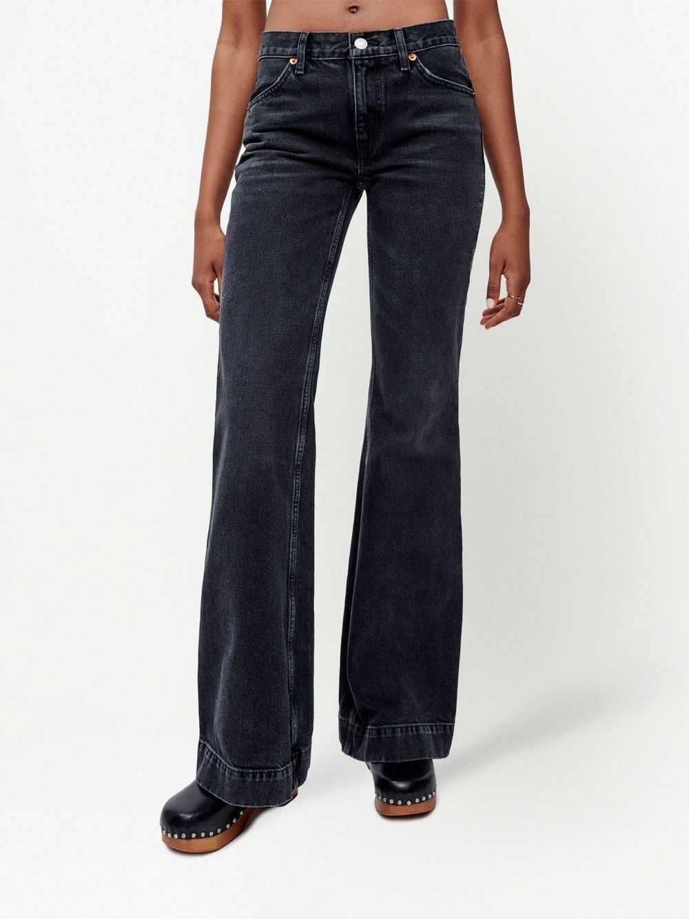 '70s mid-rise flared jeans - 3