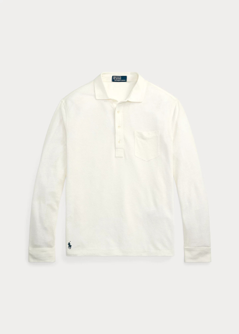 Linen Mesh Polo Shirt 1