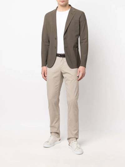 Herno single-breasted tailored blazer outlook