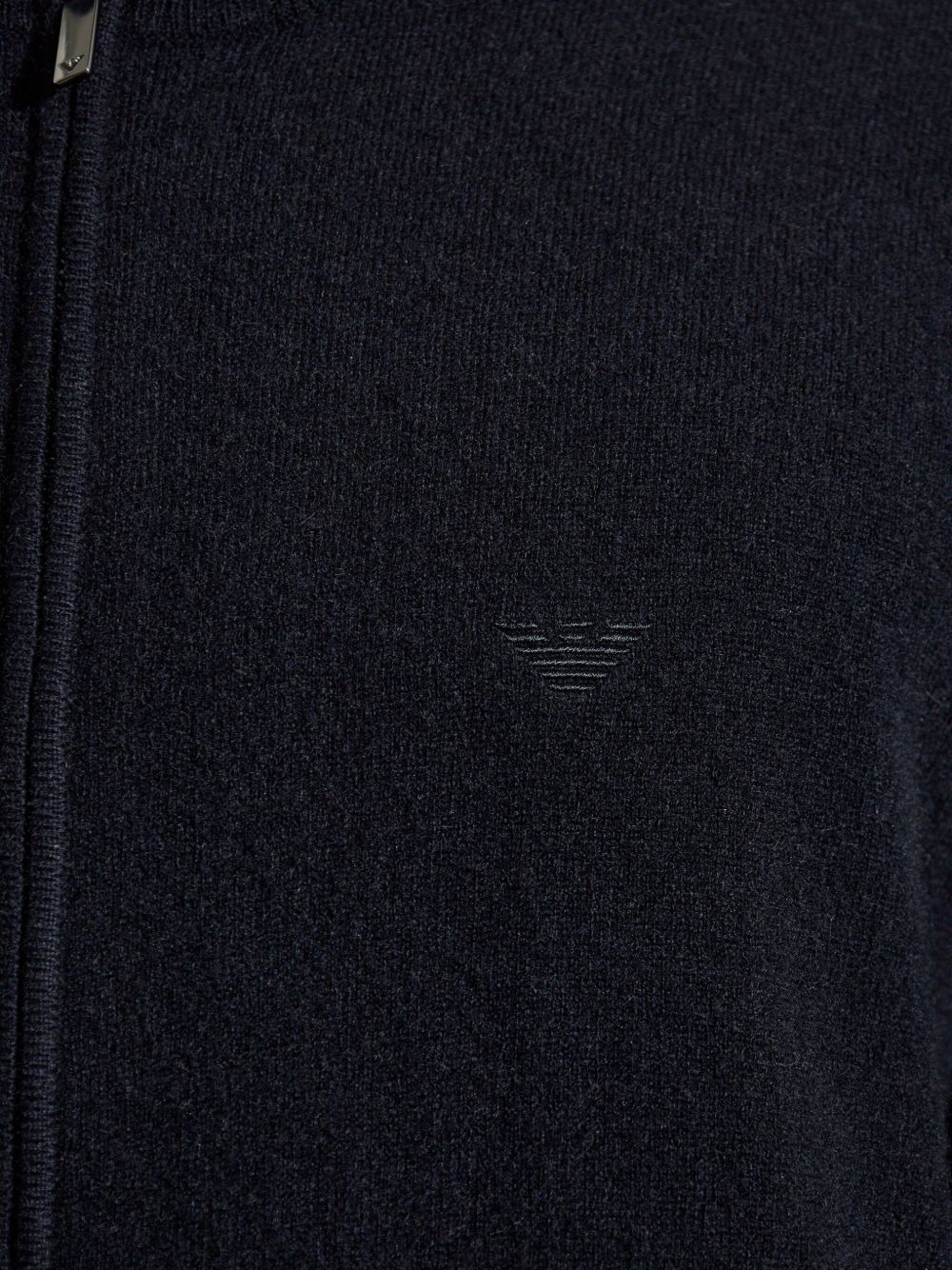 zip-front high-neck cardigan - 5