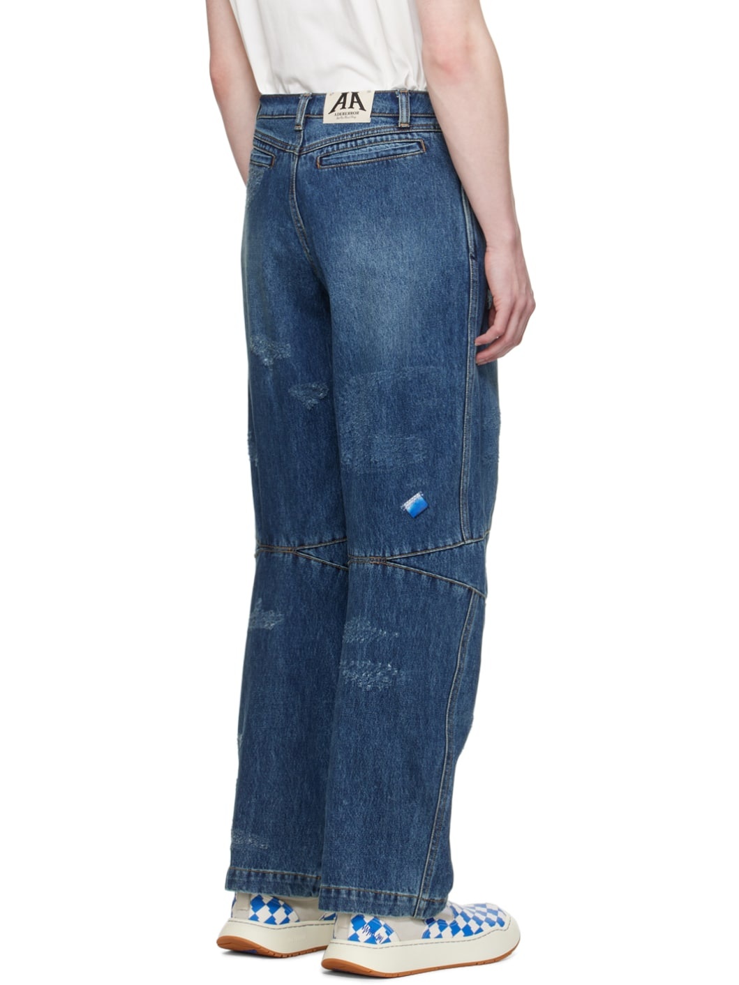 Blue Wide-Leg Jeans - 3