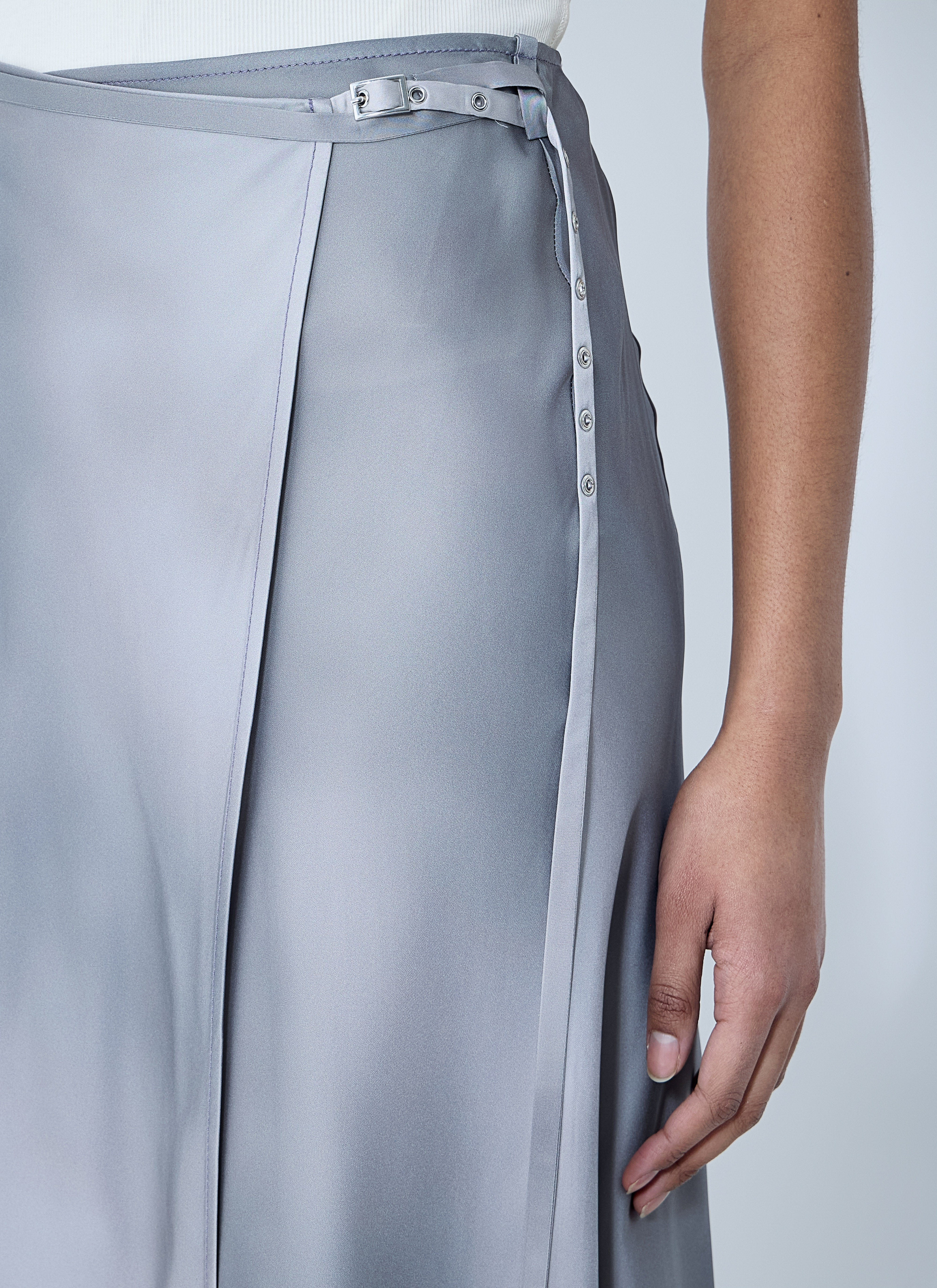 Acne Studios Women Satin Wrap Skirt - 5