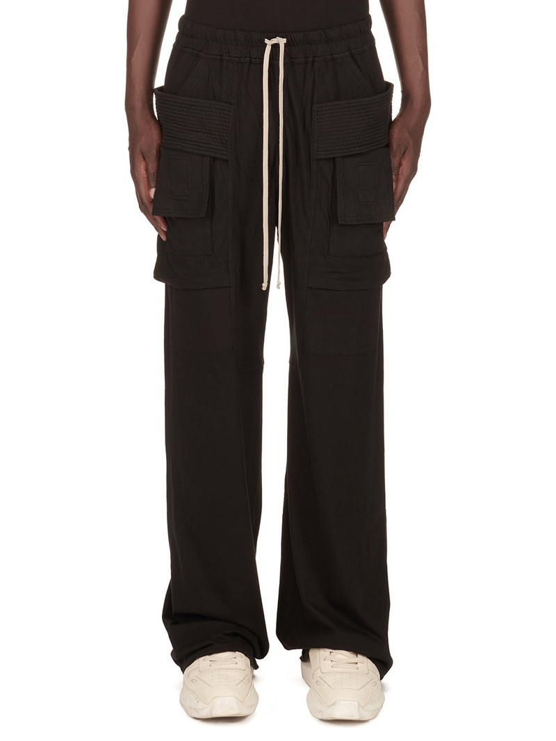 Creatch Wide-Leg Cotton-Twill Drawstring Cargo Trousers 1