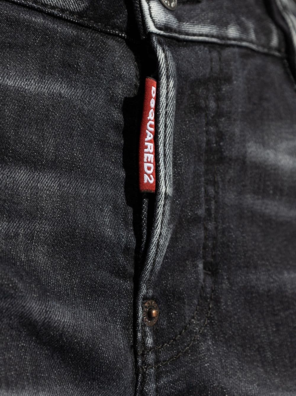 logo-patch cotton jeans - 5