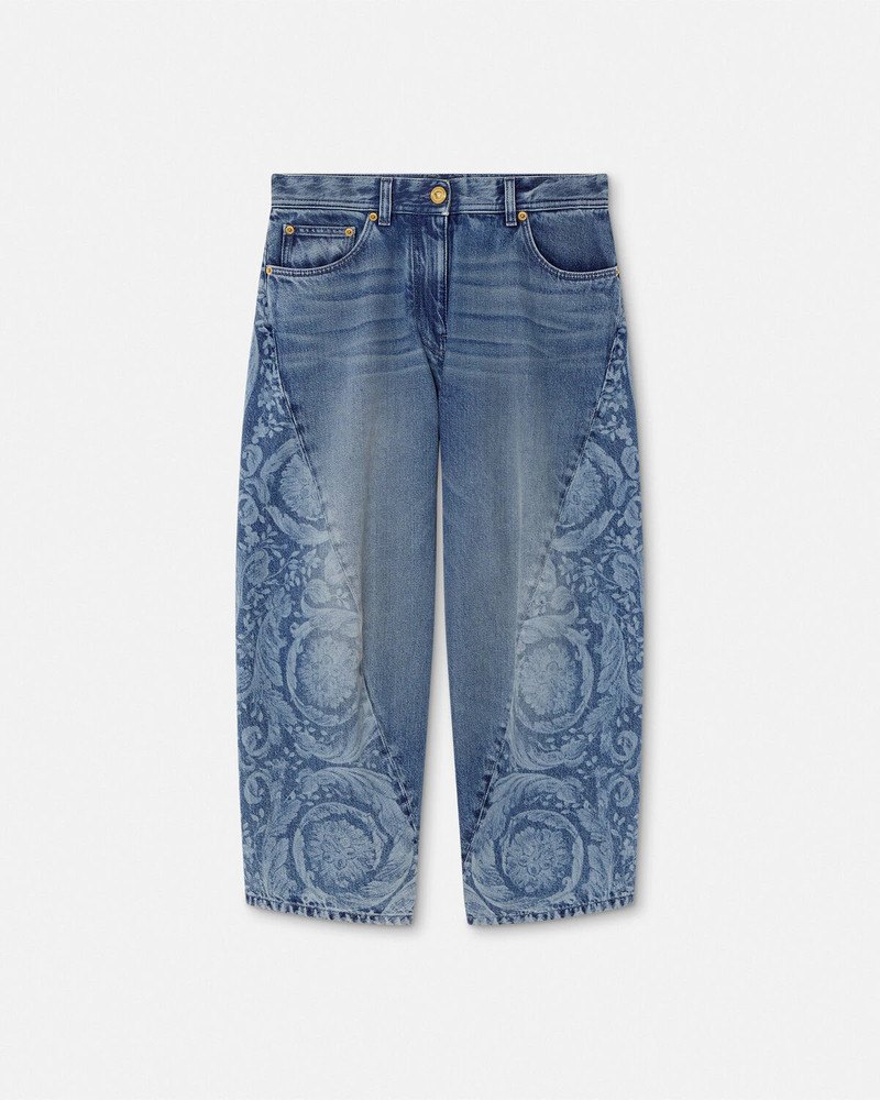Barocco Crop Twisted Jeans 1
