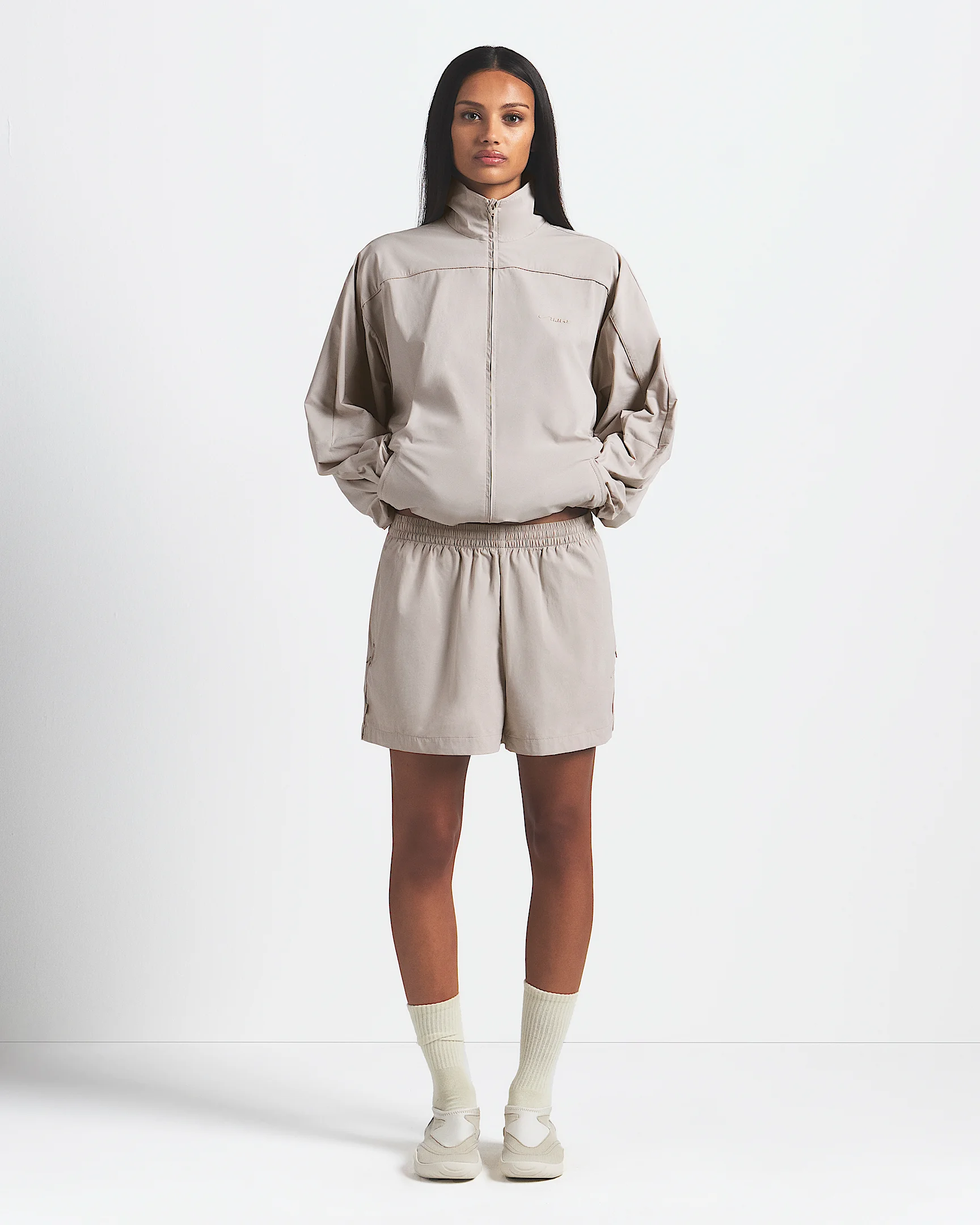NikeSKIMS Woven Nylon Women's Oversized Track Jacket - 1