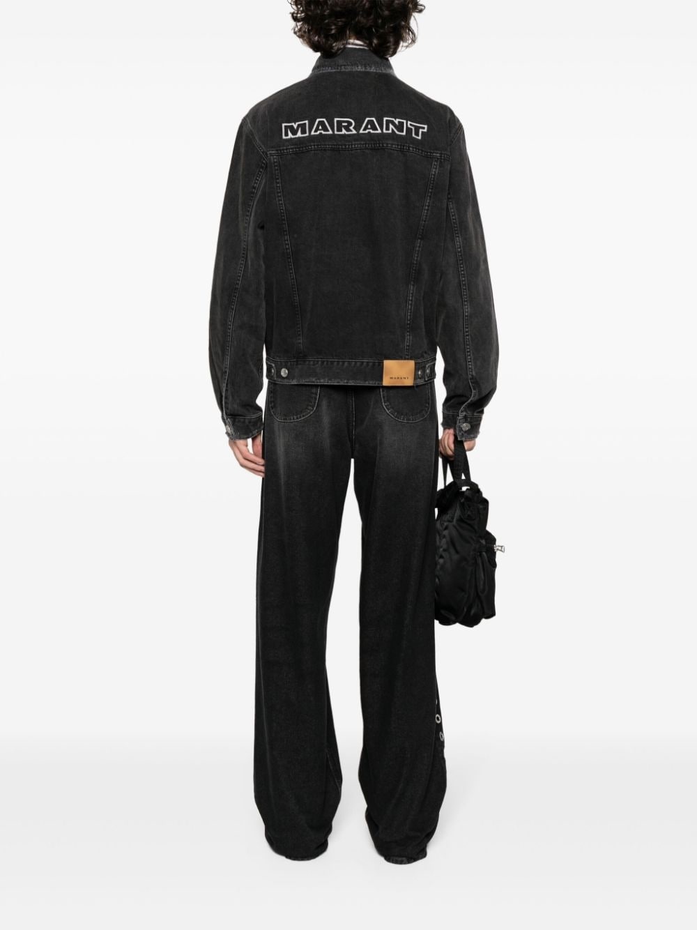 Jango logo-embroidered denim jacket - 2