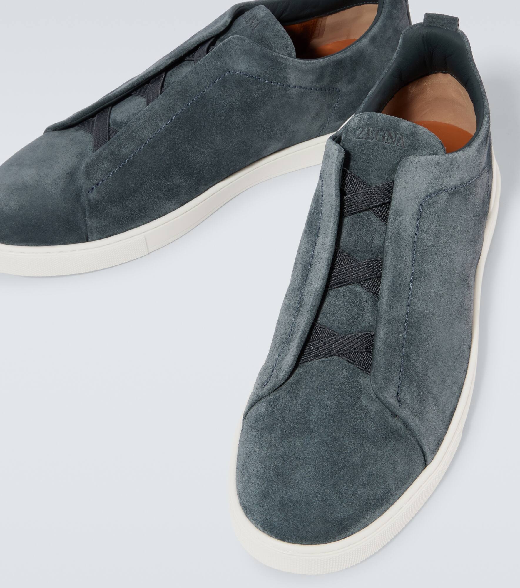 Triple Stitch suede sneakers - 3