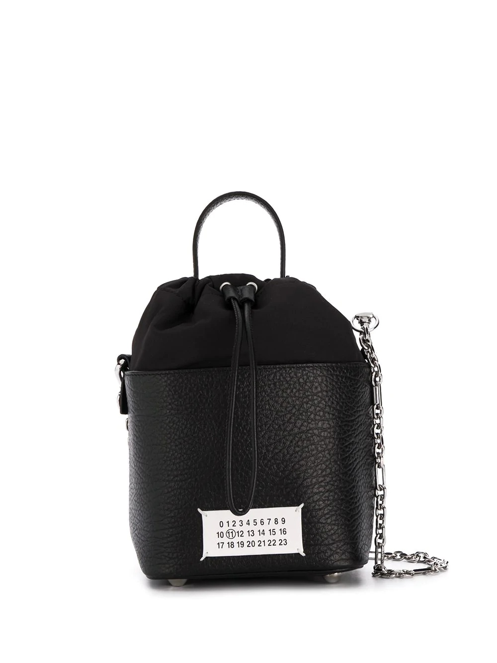 logo patch bucket bag - 1