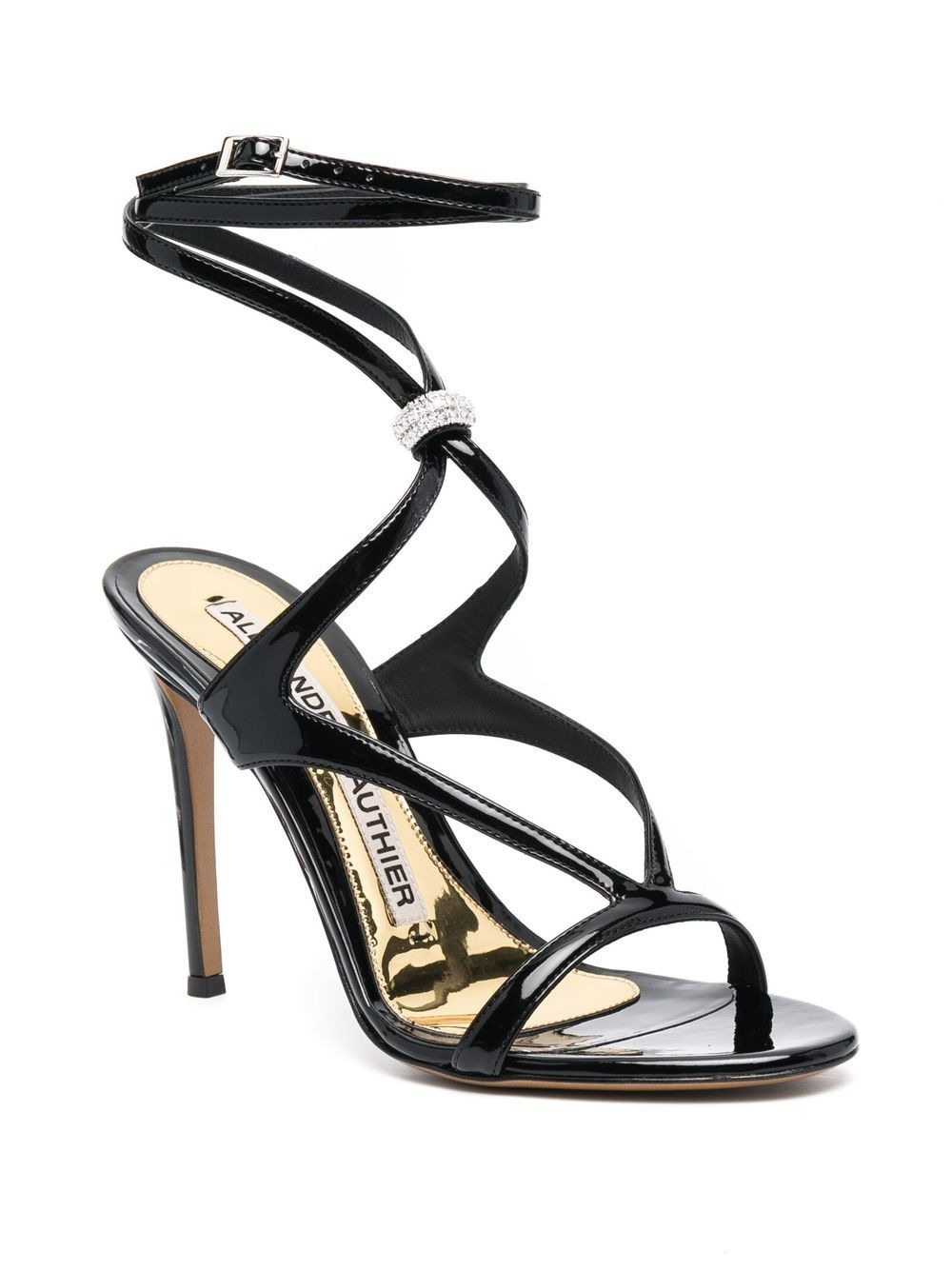 crystal-embellished 100mm sandals - 2