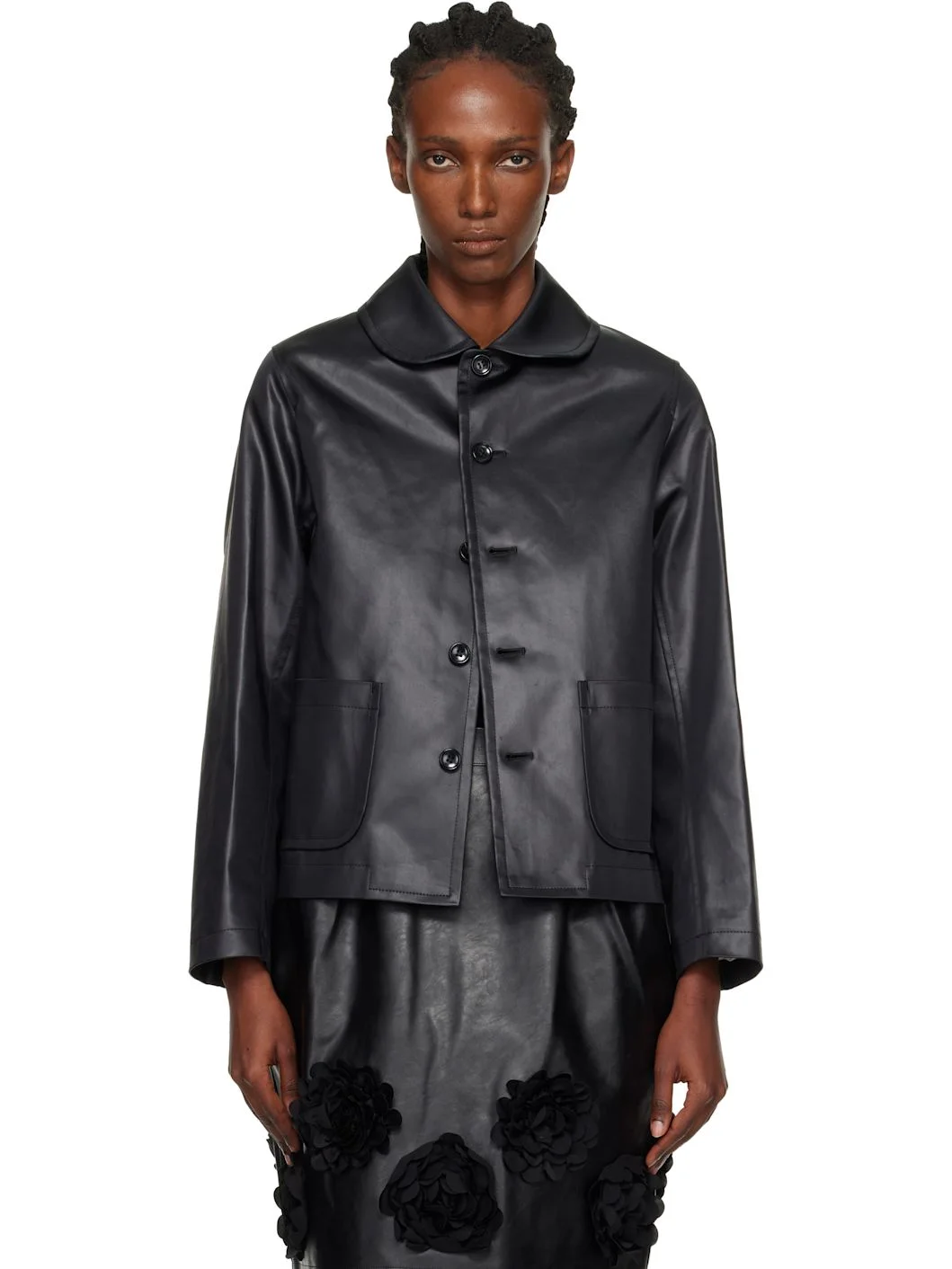 Black Satin Jacket - 1