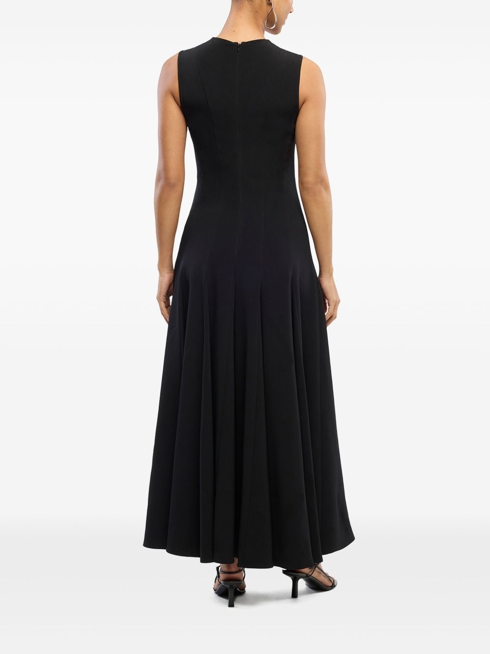 panelled flared dress - 4