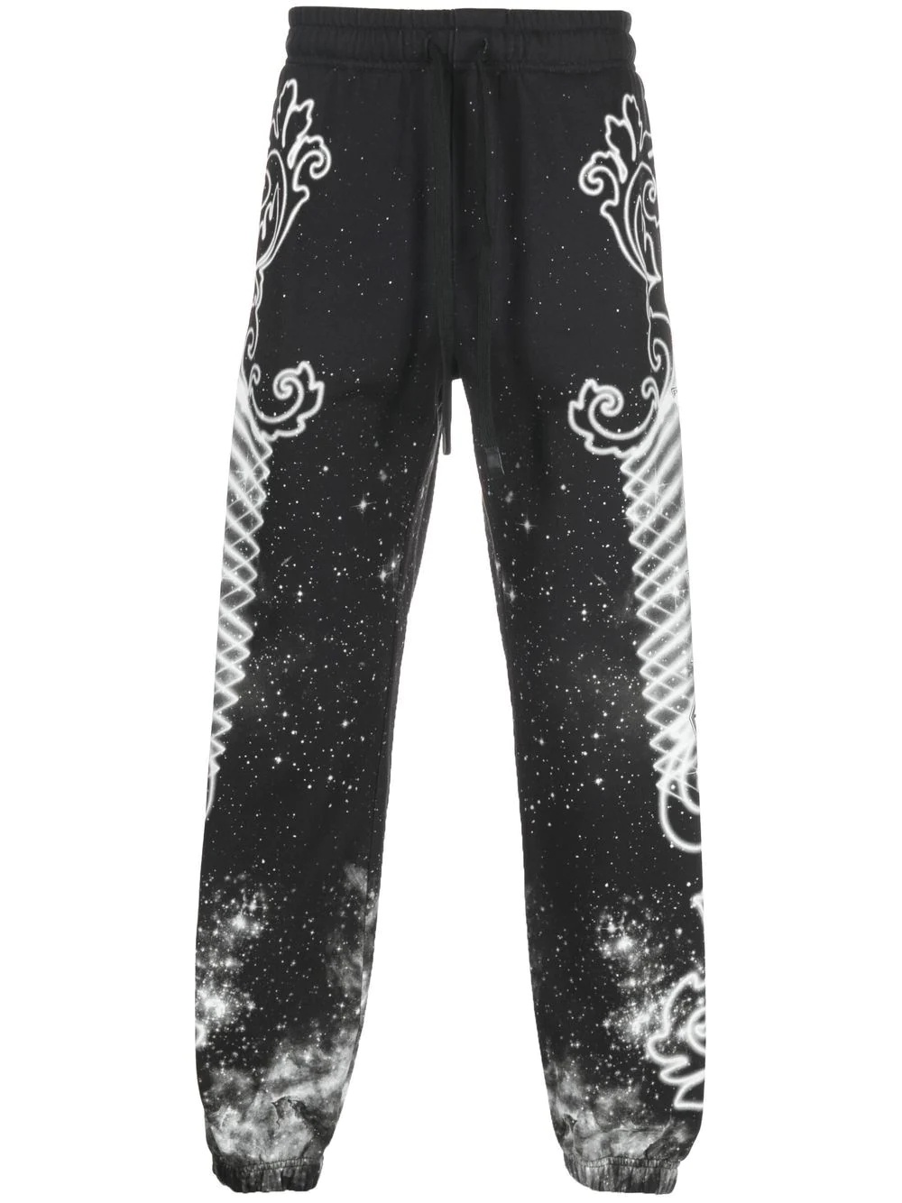 galaxy-print cotton track-pants - 1