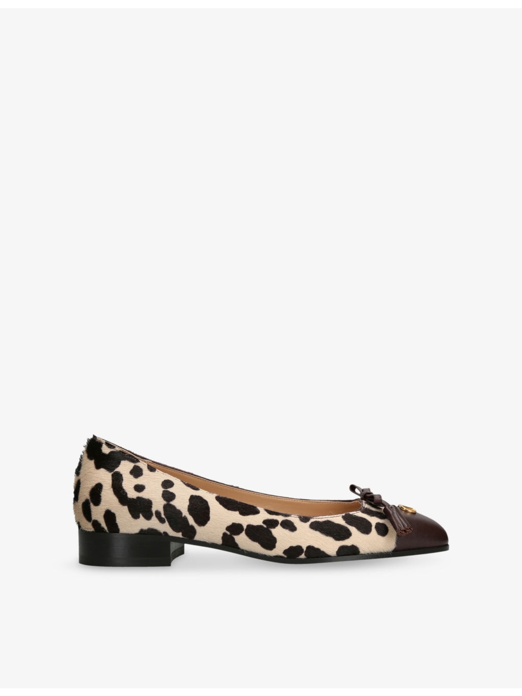 Valet Du Roi Leopard-Print Calf-Hair Ballet Flats - 1
