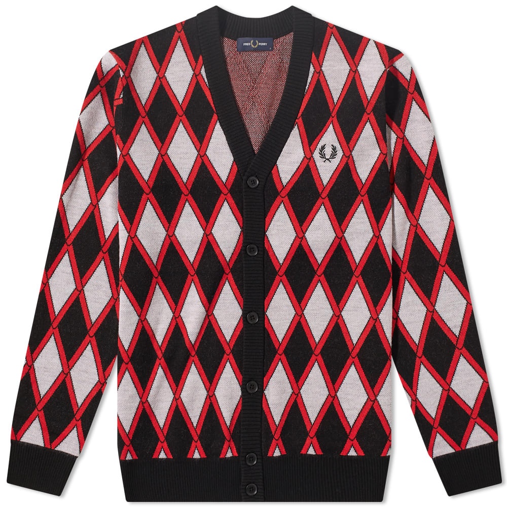 Fred Perry Harlequin Cardigan - 1