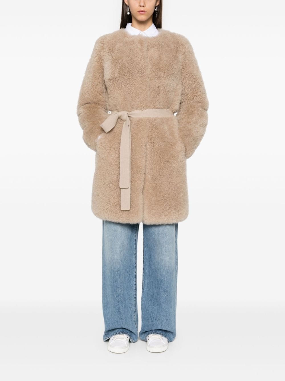 shearling coat - 2