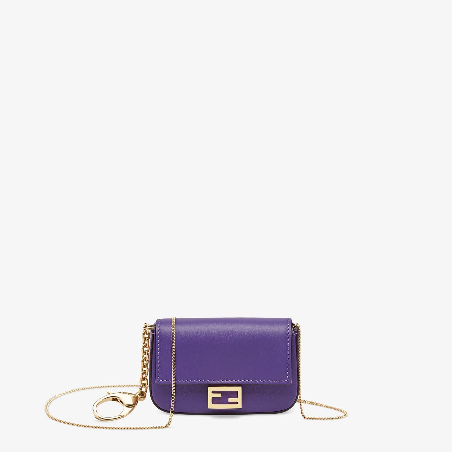 Purple leather charm - 1