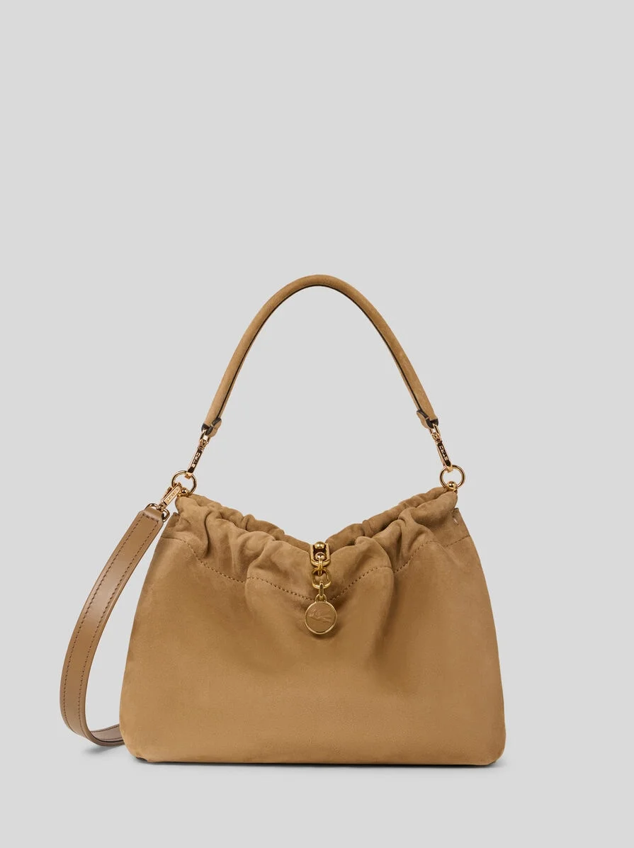 MEDIUM VELA BLOSSOM BAG IN SUEDE - 1