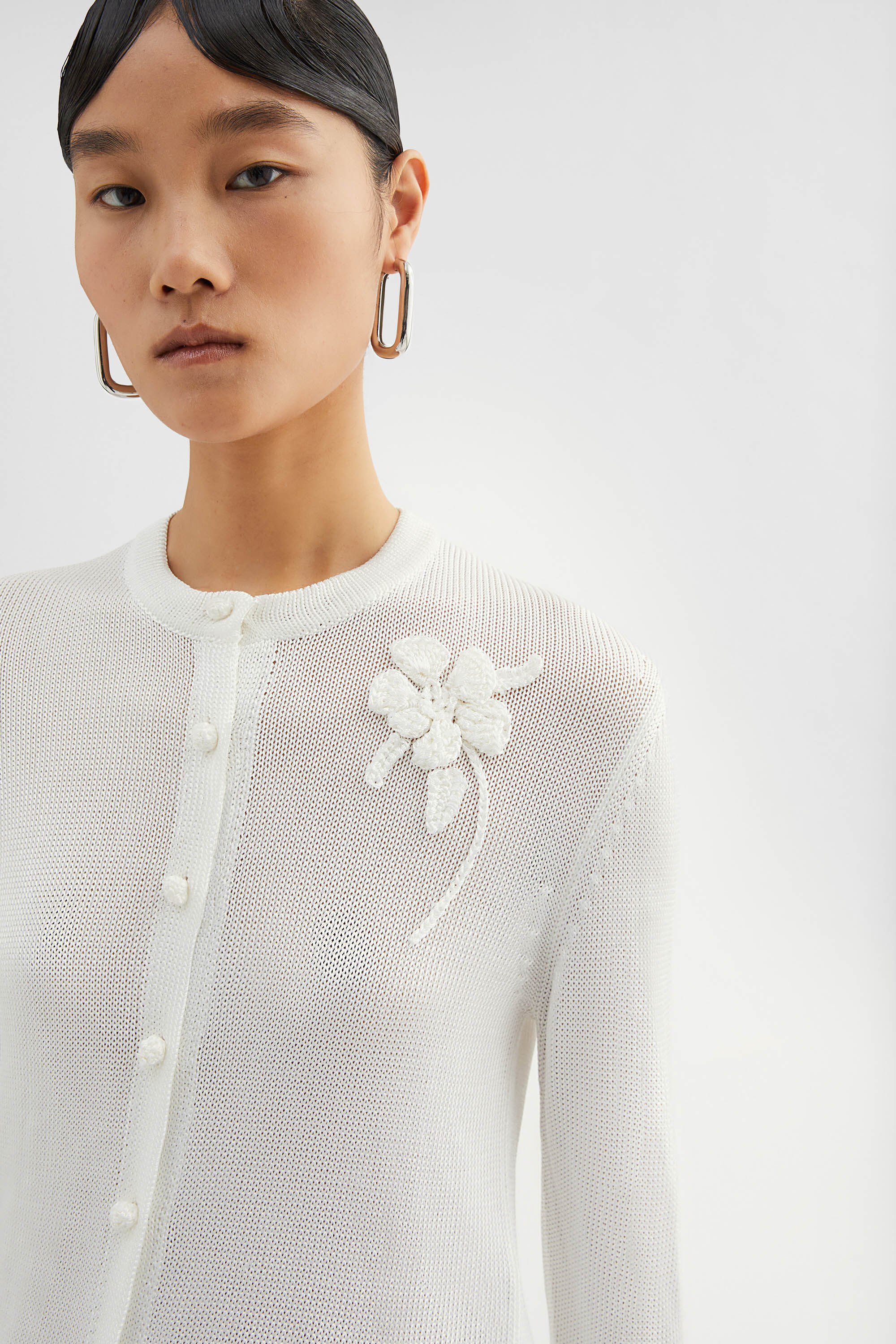 Embroidered Cardigan - 4
