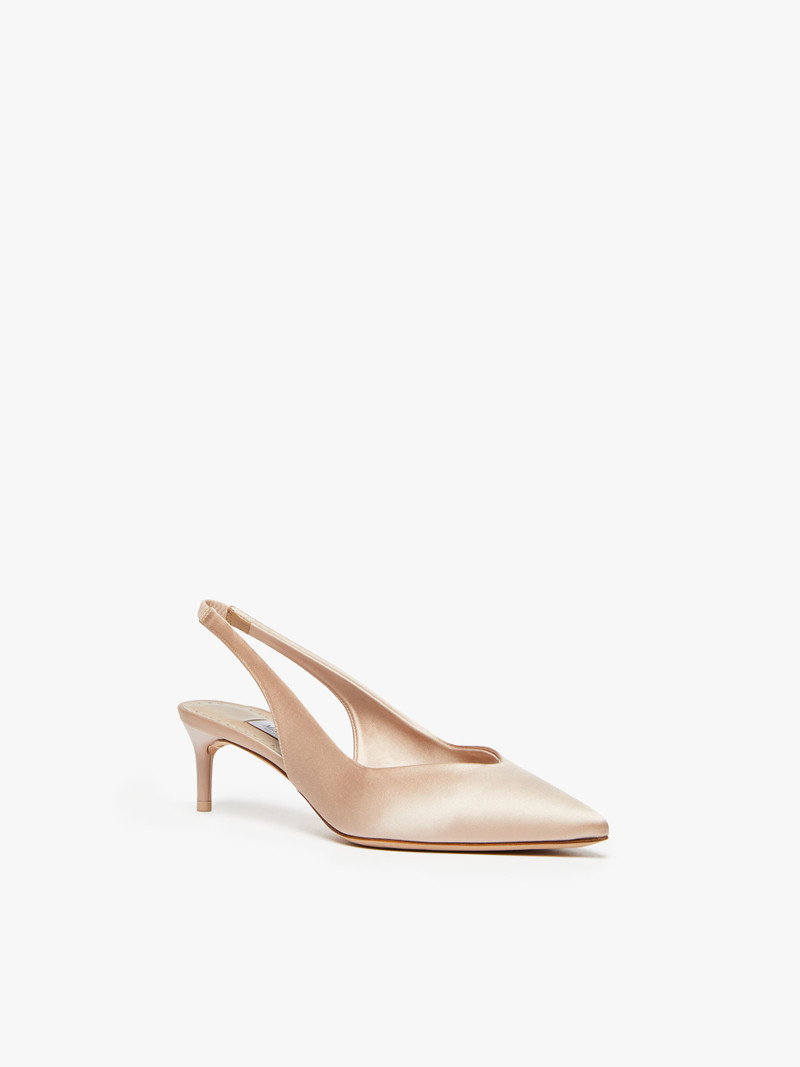 Max Mara SLINGRASO Satin slingbacks outlook