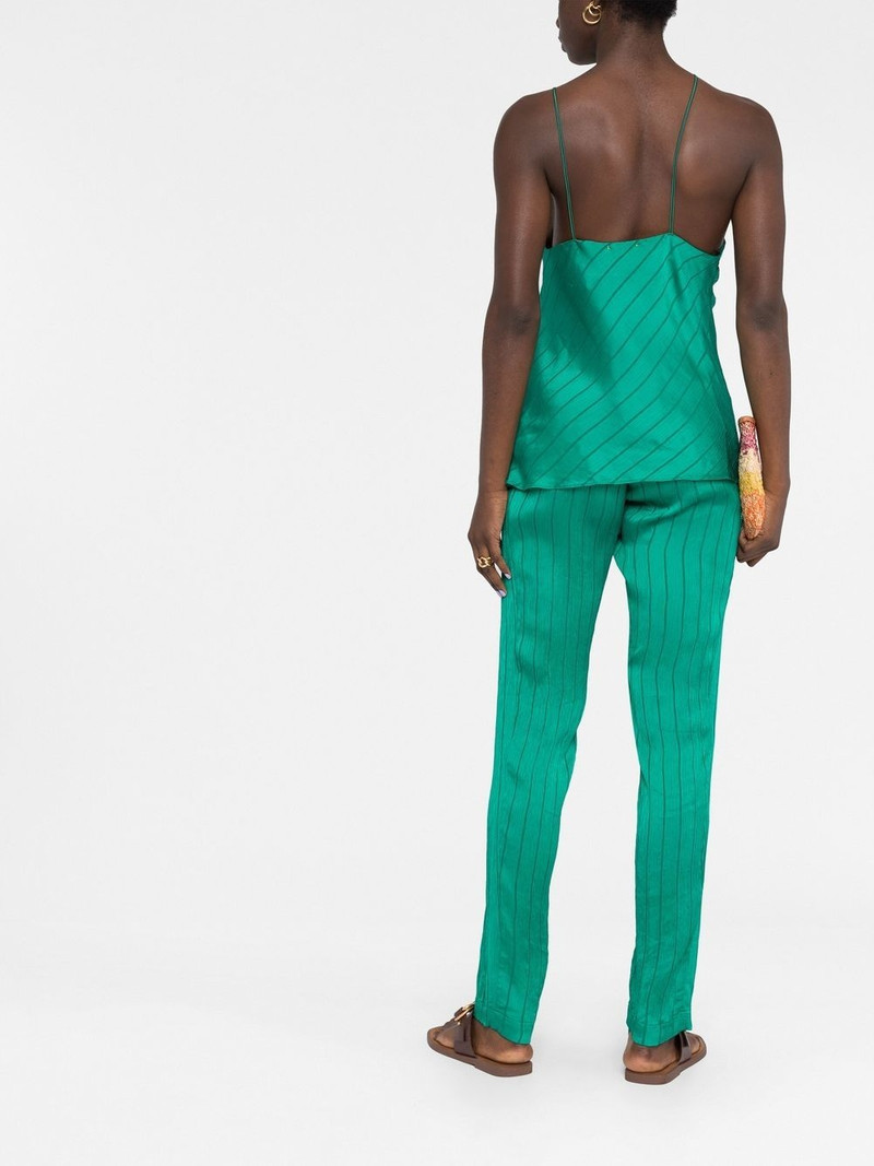 striped high-waisted trousers 4