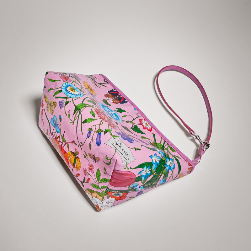 Flora-motif small pouch with strap 9