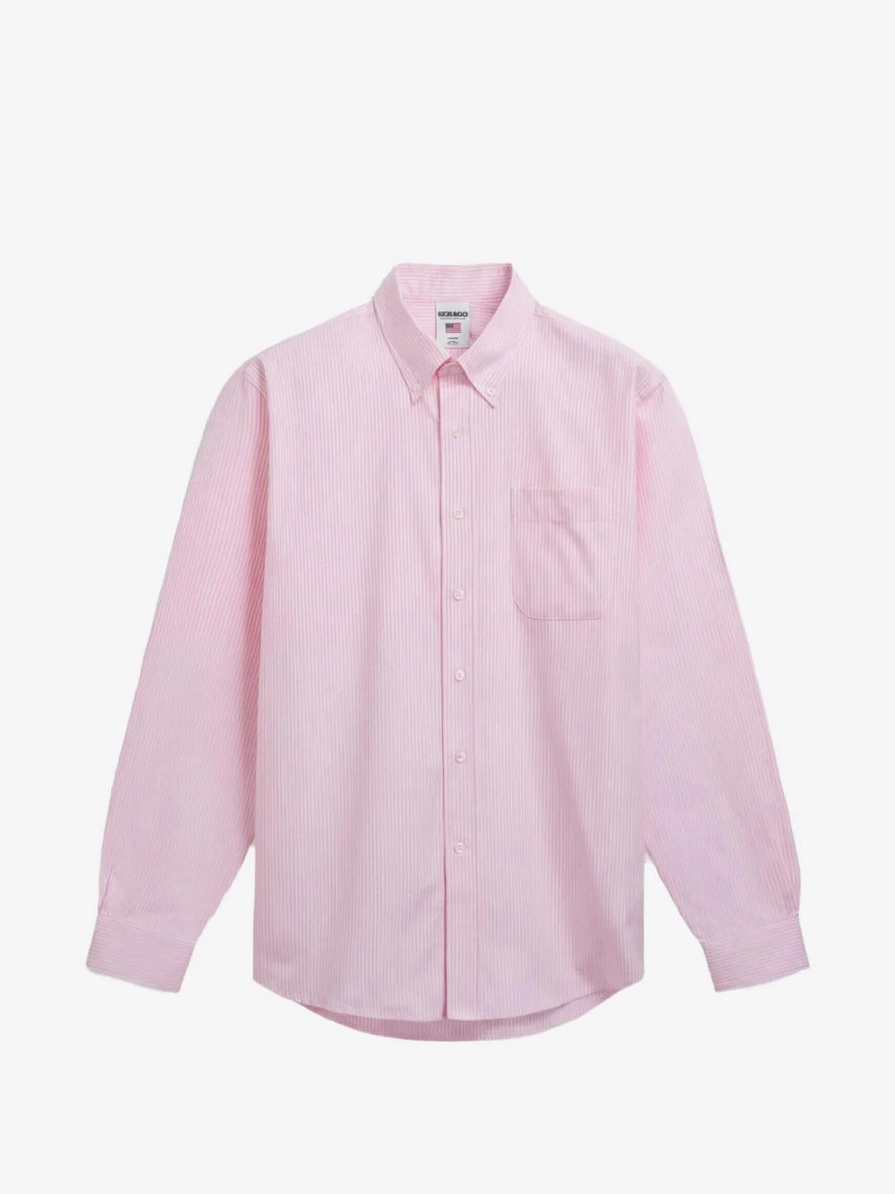 striped button-fastening shirt - 1