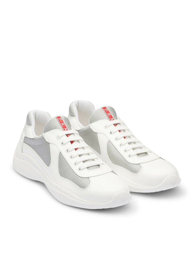 Prada Men Prada America's Cup Leather And Bike Fabric Sneakers - 2