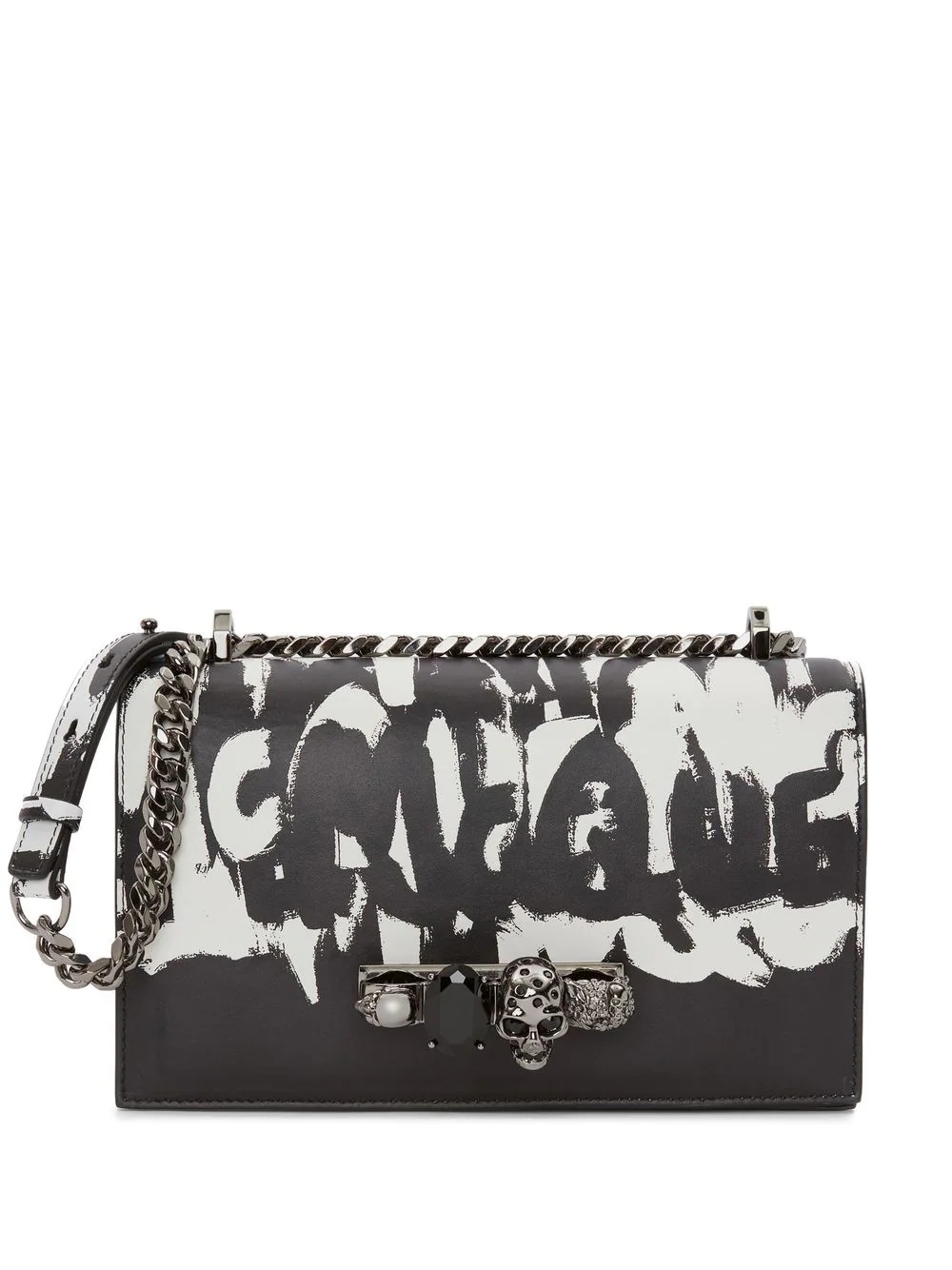 Graffiti Jewelled crossbody bag - 1