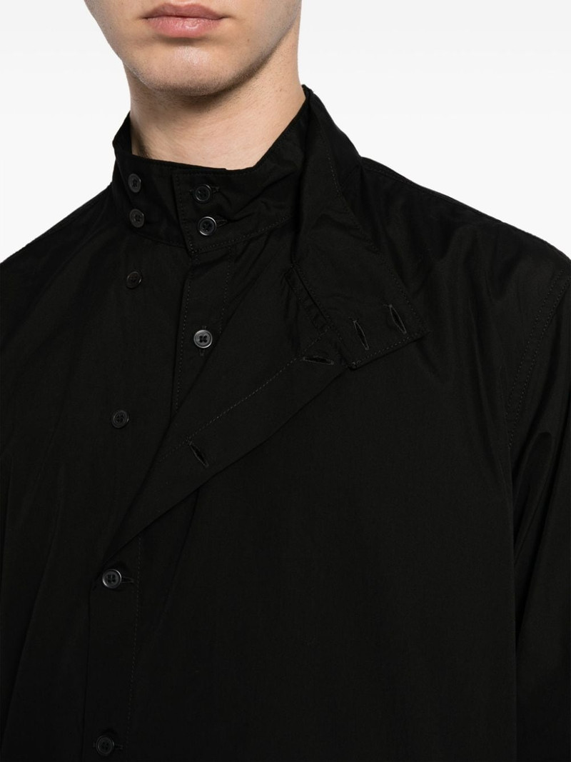layered asymmetric-hem shirt 5