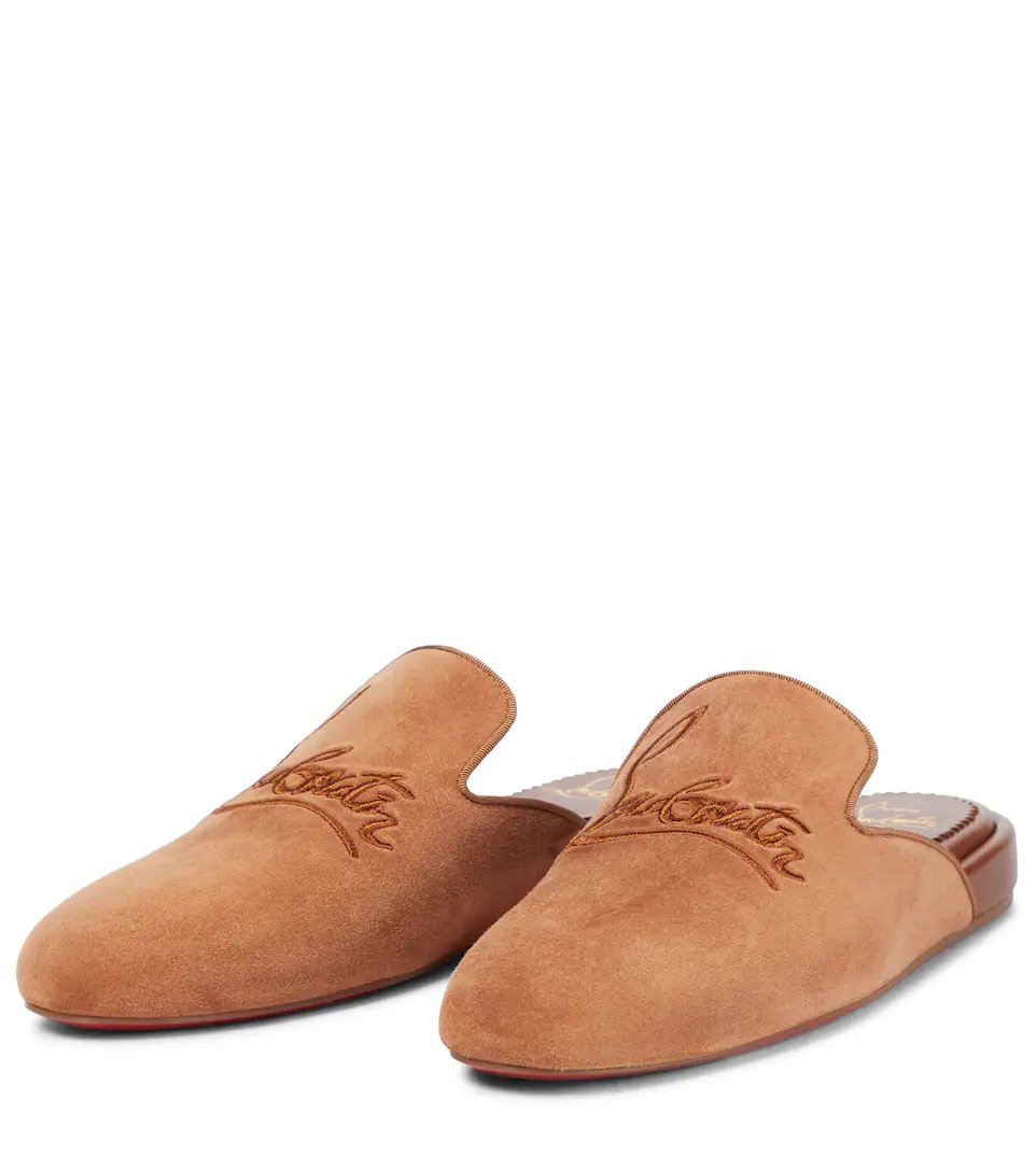 Navy Coolito Donna suede slippers - 5
