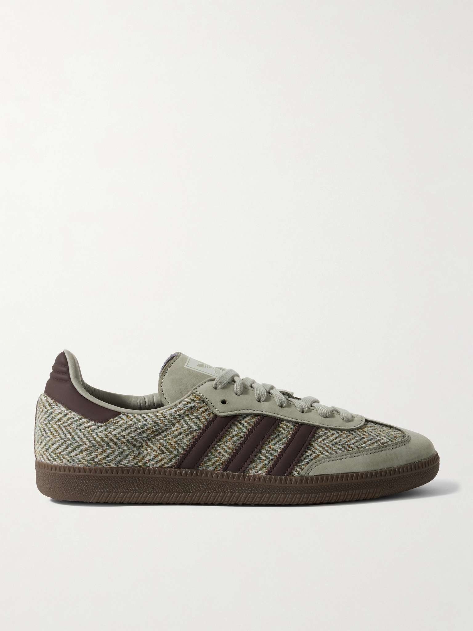 Samba OG Nubuck-Trimmed Tweed Sneakers - 1