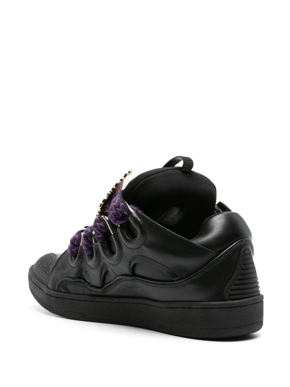 Curb leather sneakers - 3
