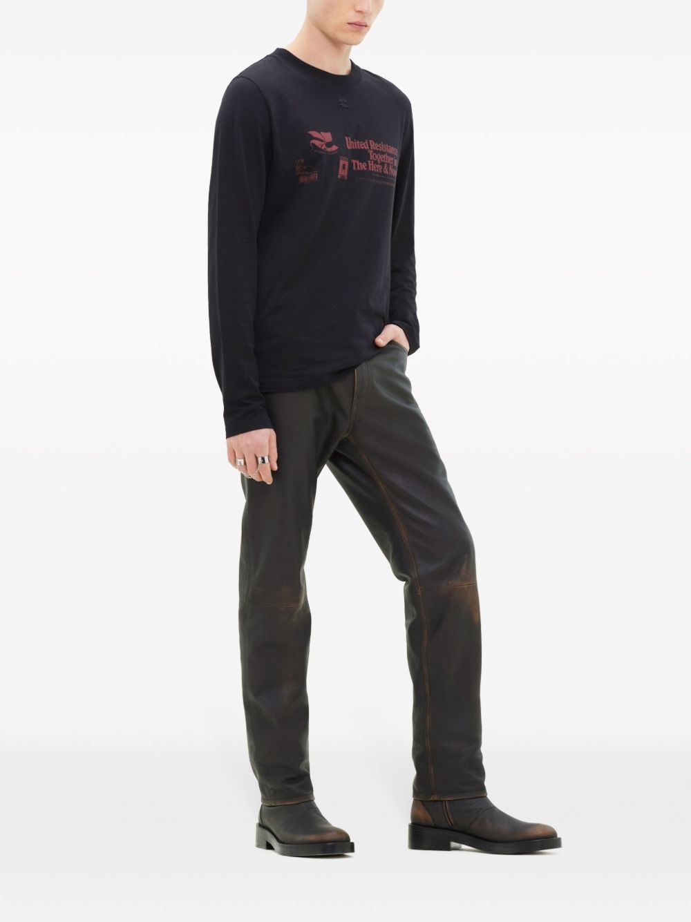 logo-appliqué sweatshirt - 3
