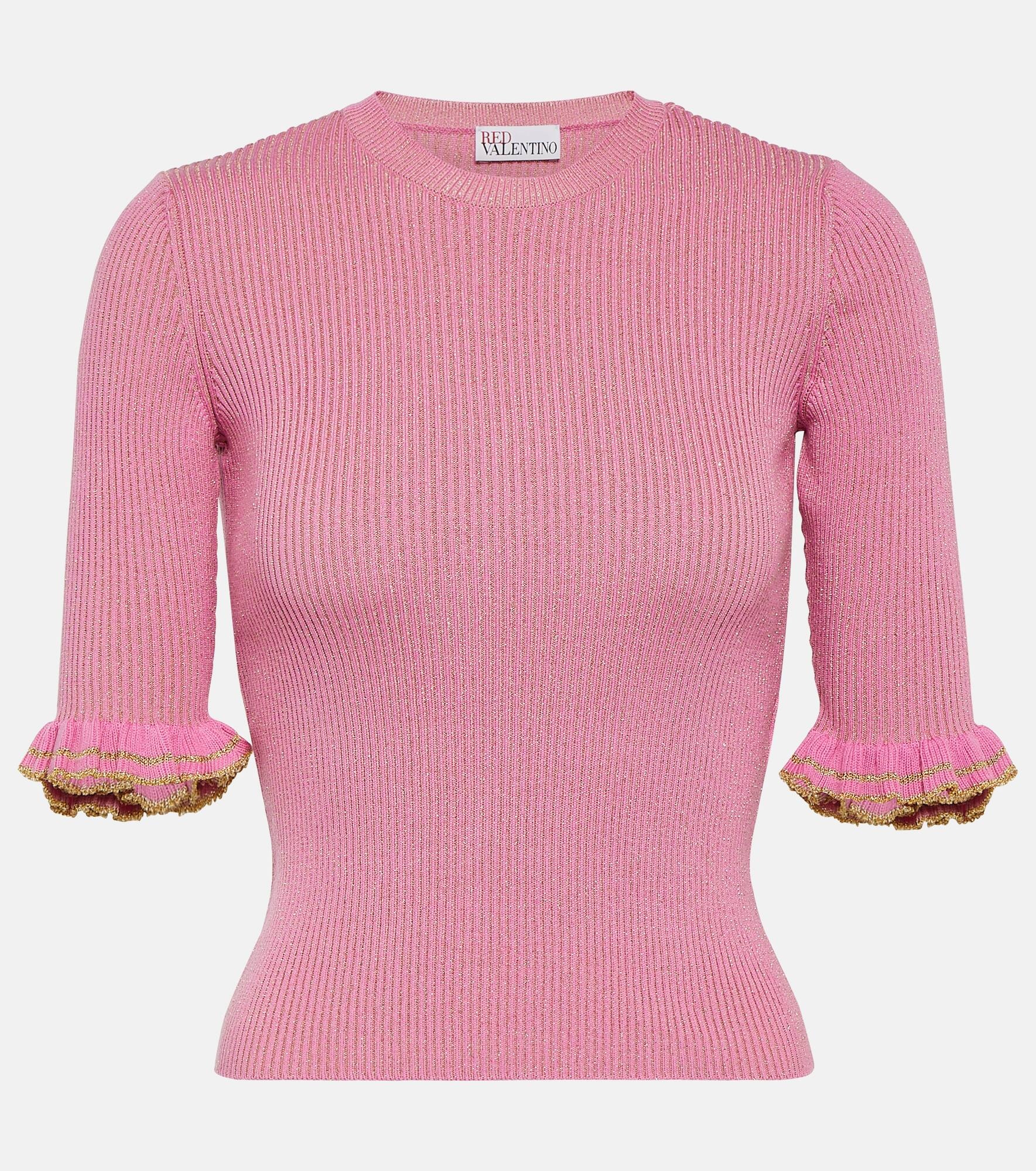 Ribbed-knit wool-blend top - 1