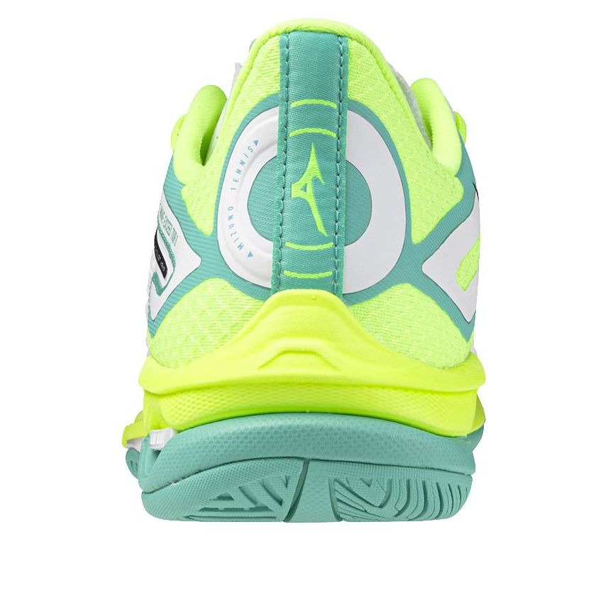 (WMNS) Mizuno Wave Exceed Tour 6 'White Neon Green' 61GA247145 - 4