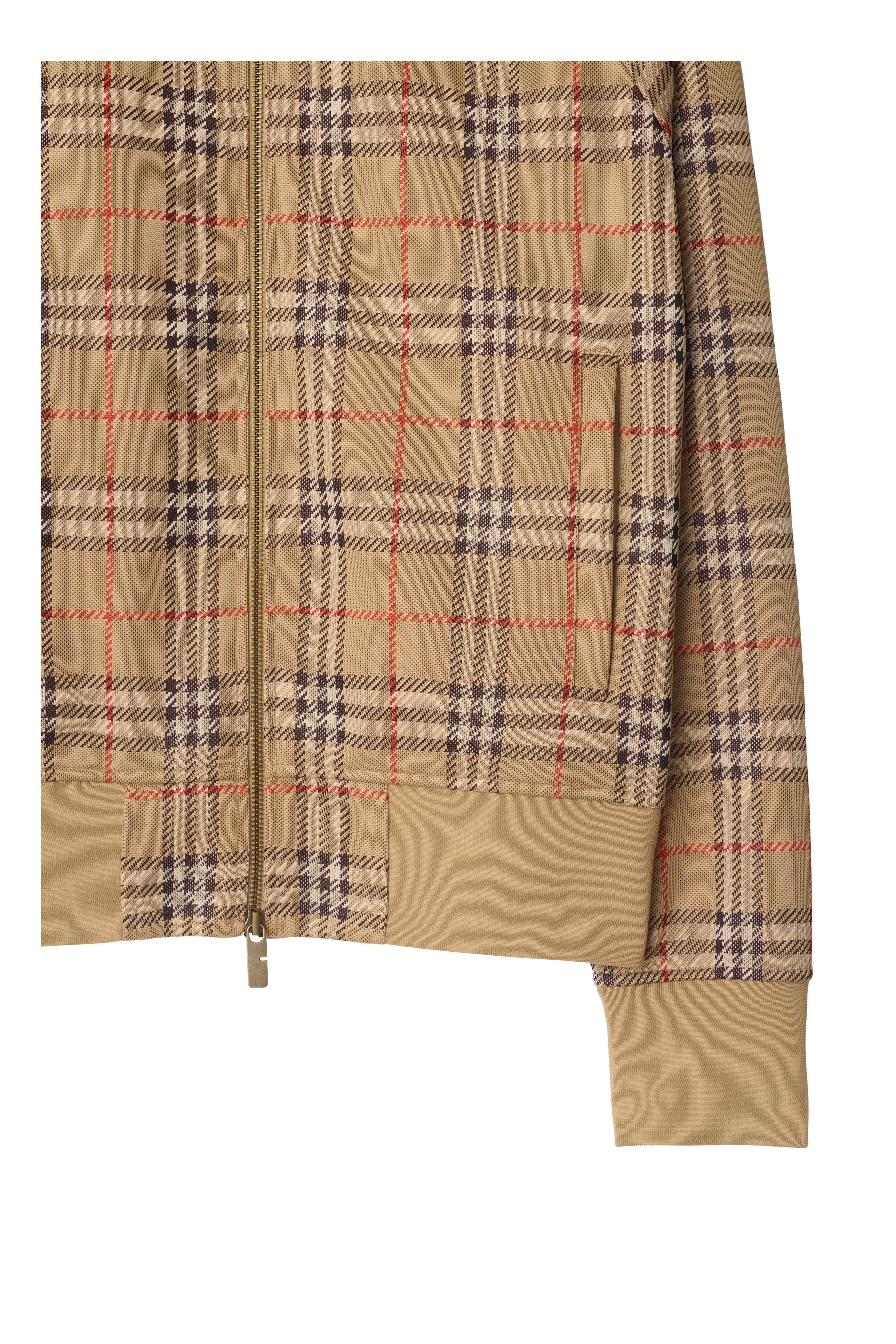 burberry Check Track Jacket in Sand at Nordstrom - 5