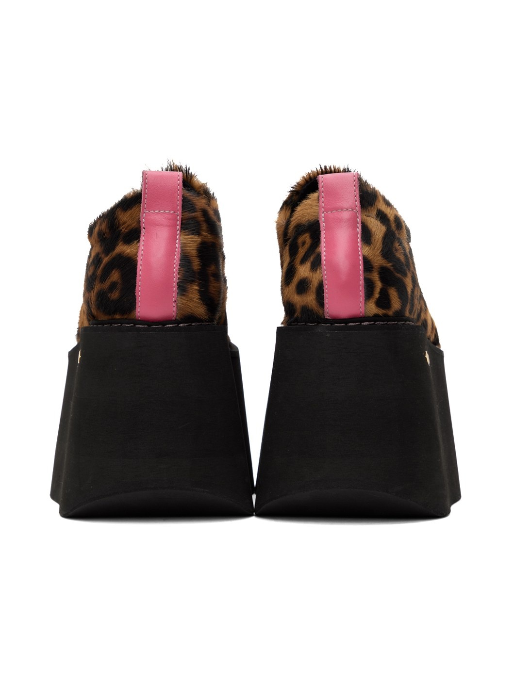 Brown Animalier Commando Platform Derbys - 2